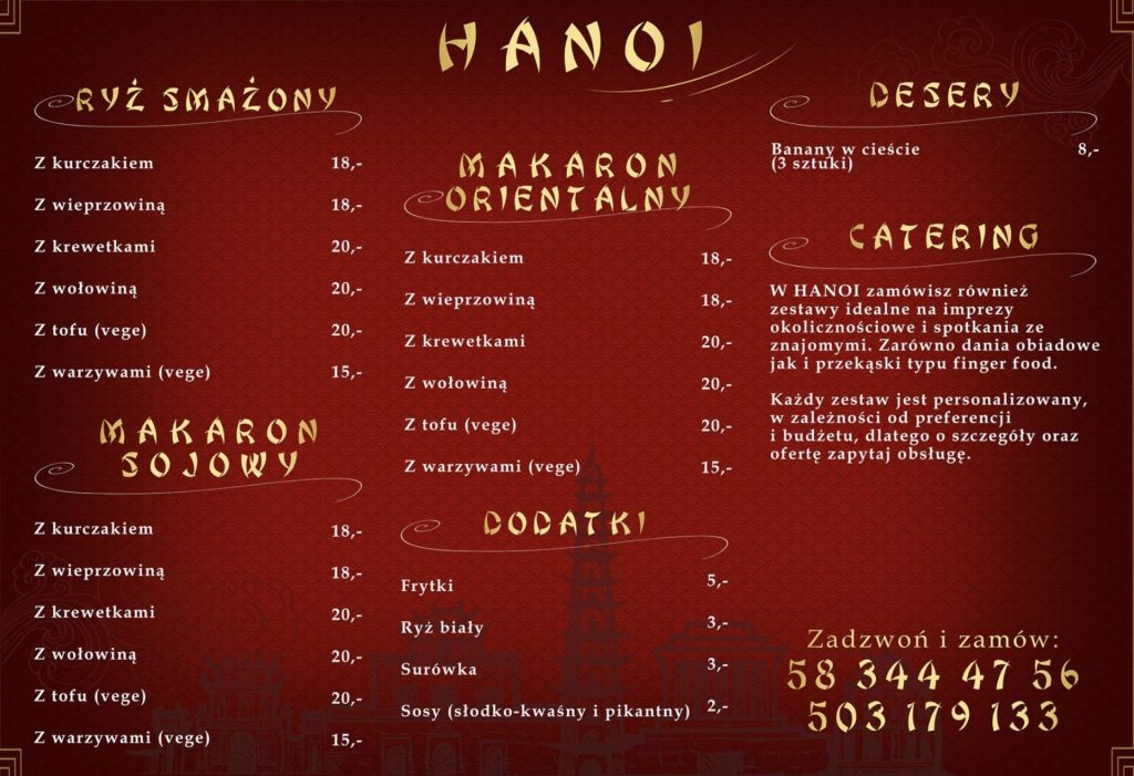 hanoi menu